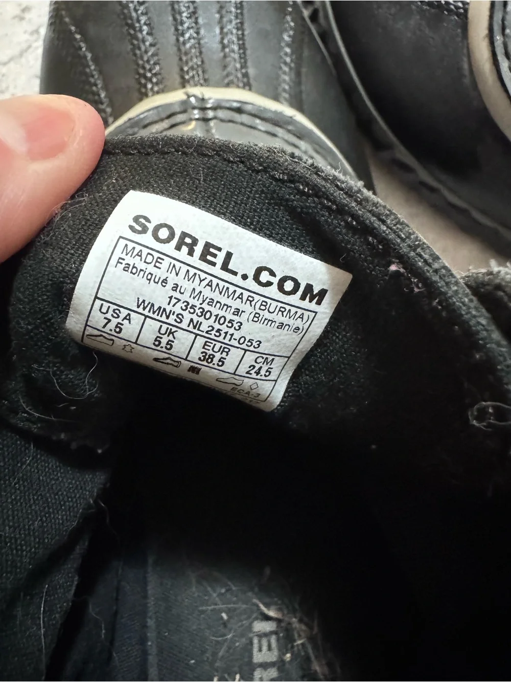 Sorel waterproof construction